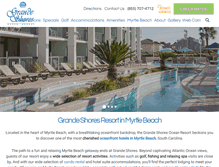 Tablet Screenshot of grandeshores.com